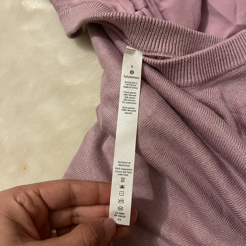 Lululemon still at ease open back sweater - Picture 6 of 6